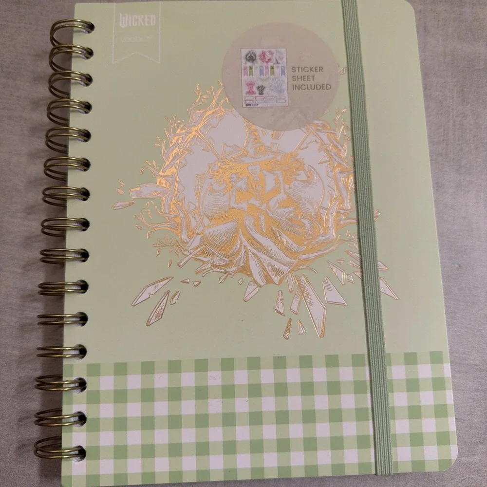 Wicked Katie Kime Spiral‎ Journal Notebook 100 Lined Sheets with Elphaba